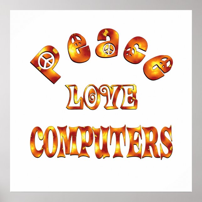 FRIEDENSCOMPUTER LIEBE POSTER (Vorne)