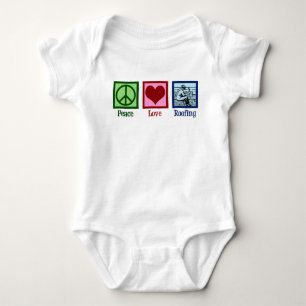 Friedensdachdecke der Liebe Baby Strampler