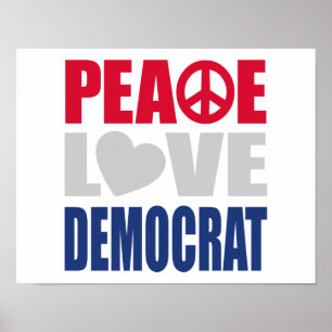 Friedensdemokratie Liebe Poster