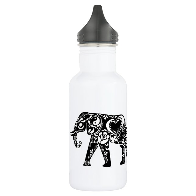 Friedenselefant Edelstahlflasche (Links)