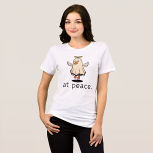 Friedensengel-Gans, Halloween Dark Humor Geschenk Tri-Blend Shirt