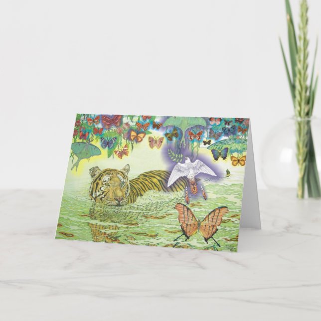 Friedensfeiertags-Karte Feiertagskarte (Vorderseite)