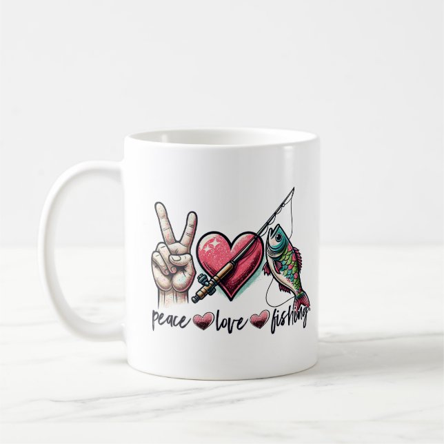 Friedensfischerei - Liebe Kaffeetasse (Links)