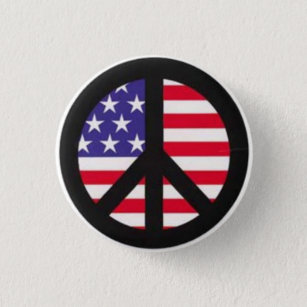 Friedensflagge Button