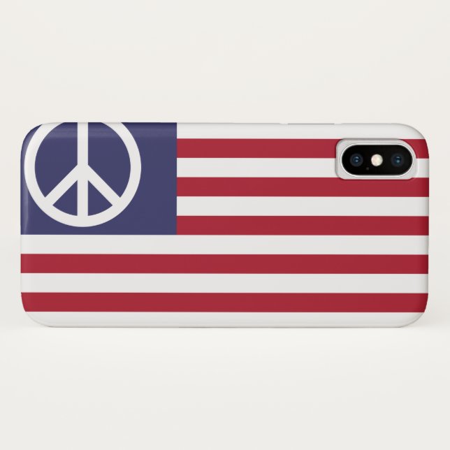 Friedensflagge der Vereinten Staaten Case-Mate iPhone Hülle (Rückseite (Horizontal))