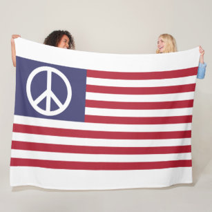 Friedensflagge der Vereinten Staaten Fleecedecke