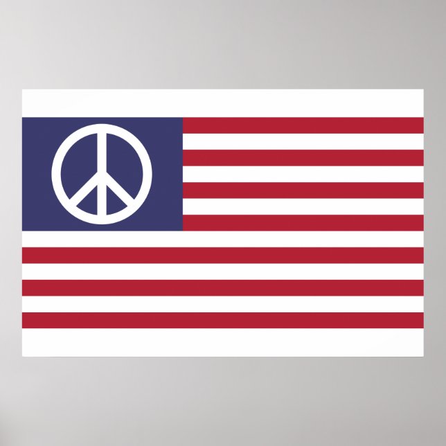 Friedensflagge der Vereinten Staaten Poster (Vorne)