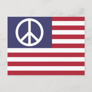 Friedensflagge der Vereinten Staaten Postkarte