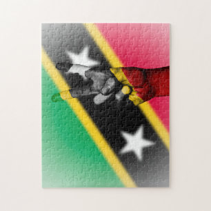 Friedensflagge von Saint Kitts.
