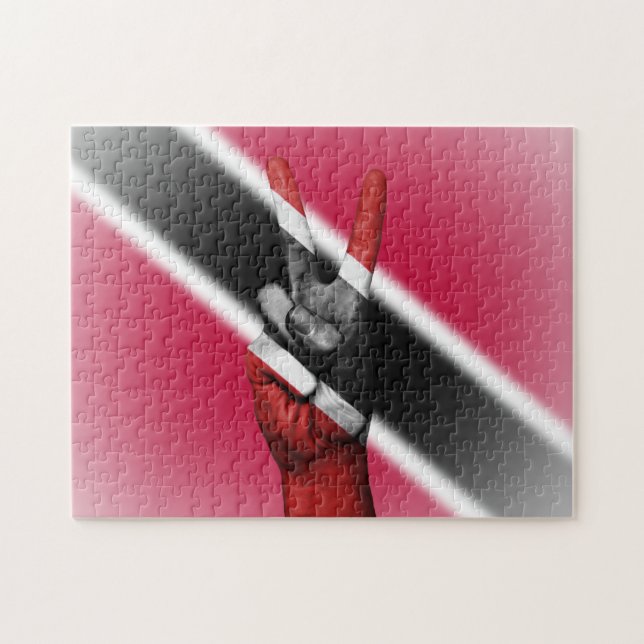 Friedensflagge von Trinidad und Tobago. (Horizontal)