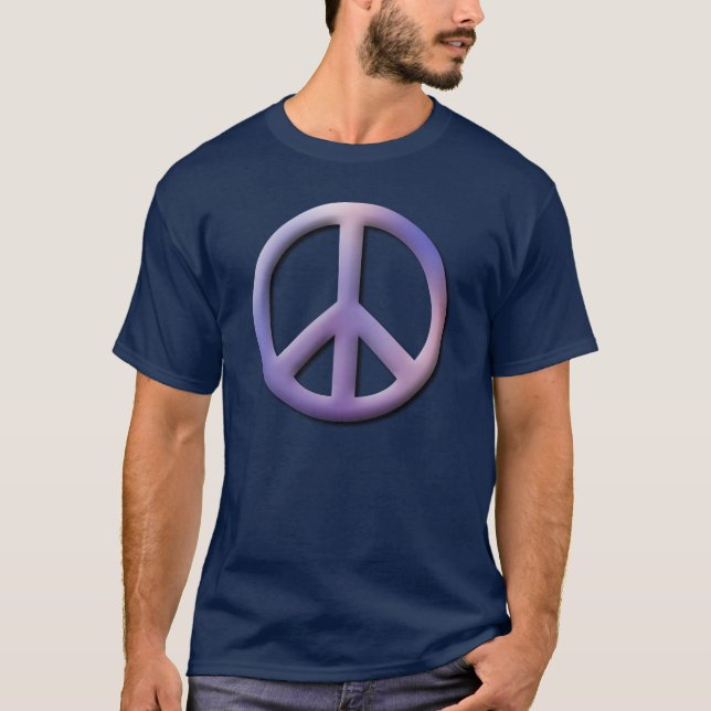 Friedensgrundlegender dunkler T - Shirt (Vorderseite)