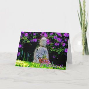 Friedensgruß-Karte Buddhas 2 Karte