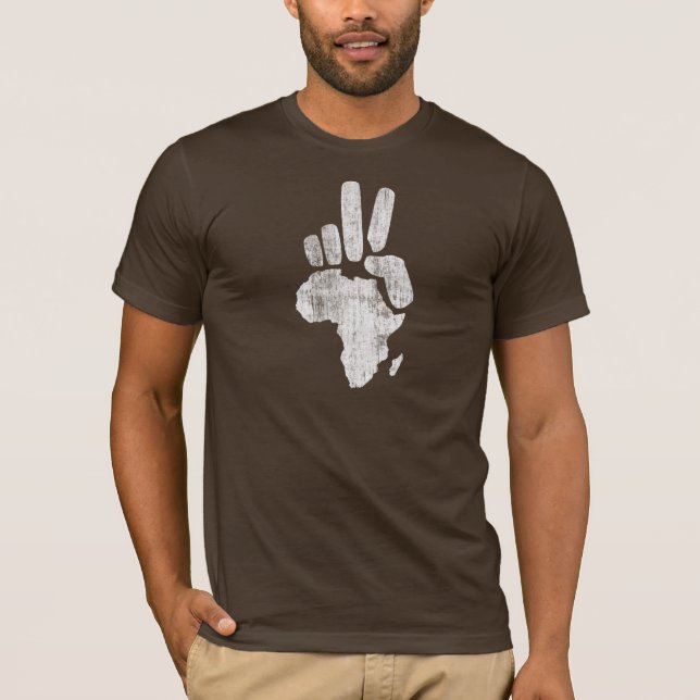 Friedenshand Darfurs Afrika T-Shirt (Vorderseite)