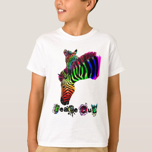 Friedensheraus Zebra T-Shirt (Vorderseite)