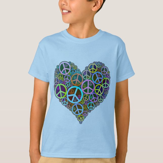 Friedensherz T-Shirt (Vorderseite)