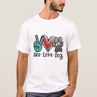 FRIEDENSHUNDE LIEBE T-Shirt