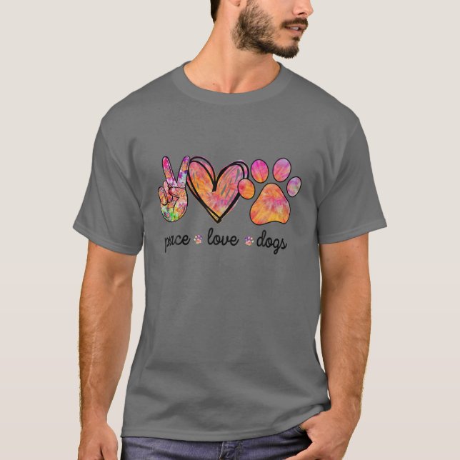 FRIEDENSHUNDE LIEBE T-Shirt (Vorderseite)