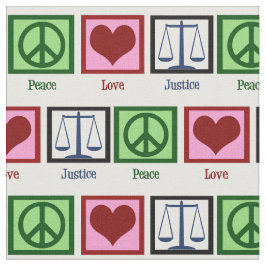 Friedensjustiz und Liebe Stoff