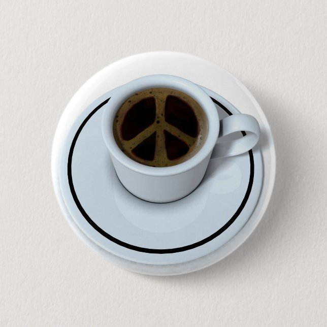 Friedenskaffee Button (Vorderseite)