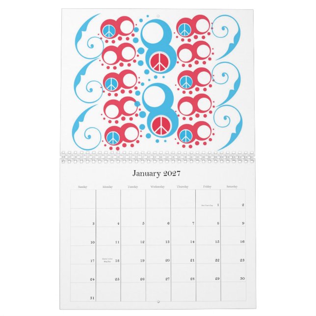 Friedenskalender Kalender (Jan 2027)