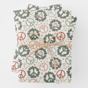 Friedenskämpfe und die Freude am Weltmuster Geschenkpapier Set