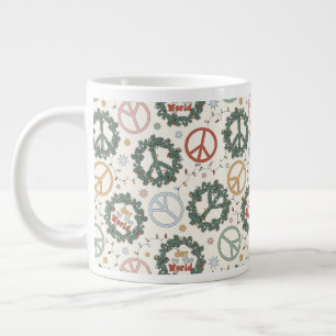 Friedenskämpfe und die Freude am Weltmuster Jumbo-Tasse