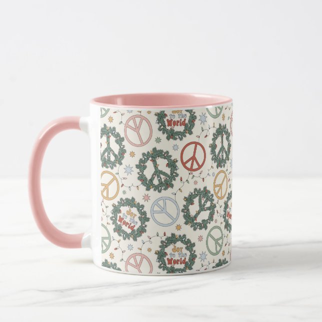 Friedenskämpfe und die Freude am Weltmuster Tasse (Links)