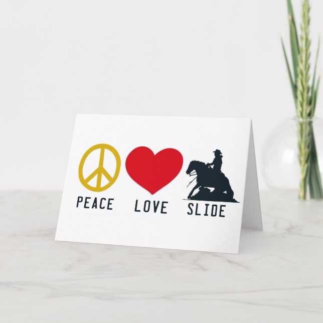 FRIEDENSKARTE LIEBE SLIDE DANKESKARTE (Vorderseite)
