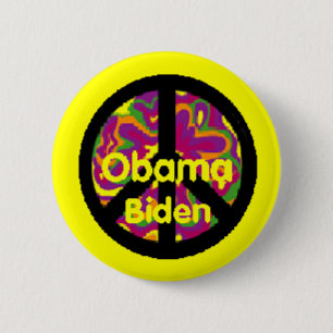 Friedensknopf Obama Biden Button