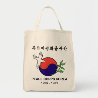Friedenskorps-Korea-Lebensmittelgeschäft-Tasche Tragetasche