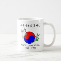 Friedenskorps-Korea-Tasse - Bild auf zwei Seiten