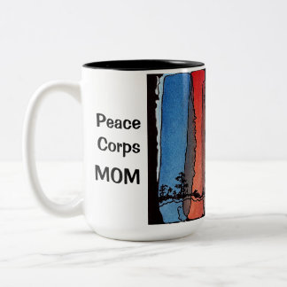 Friedenskorps-Mama-Tasse Zweifarbige Tasse