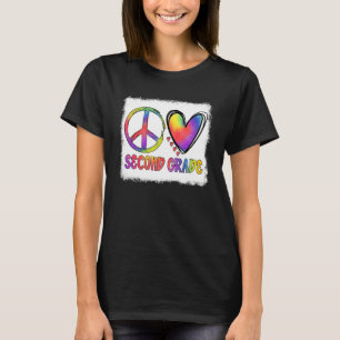 Friedensliebe 2. Klasse Tie-Dye-Lehrer-Schüler-Rüc T-Shirt