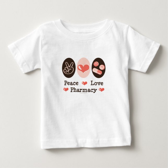 FriedensLiebe-Apotheken-Baby-T-Shirt Baby T-shirt (Vorderseite)
