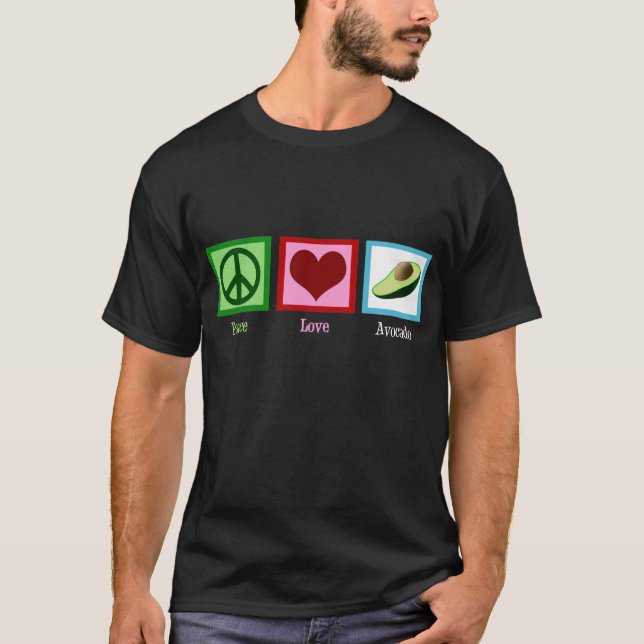 FriedensLiebe-Avocado T-Shirt (Vorderseite)