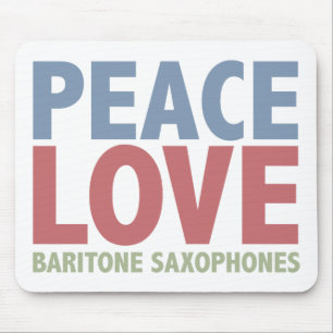 FriedensLiebe-BaritonSaxophones Mousepad