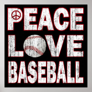FRIEDENSLiebe-BASEBALL-PLAKAT Poster