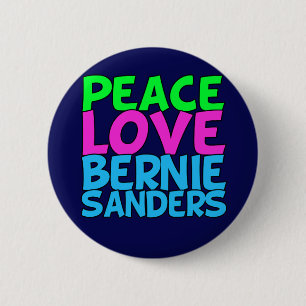 FriedensLiebe-Bernie-Sandpapierschleifmaschinen Button