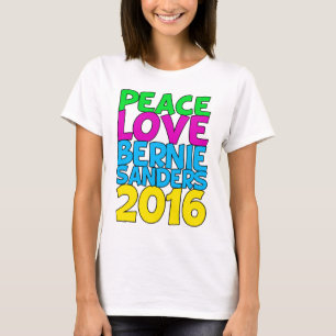 FriedensLiebe-Bernie-Sandpapierschleifmaschinen T-Shirt