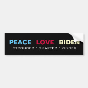 FRIEDENSLIEBE BIDEN Stärkere intelligentere Kinde Autoaufkleber