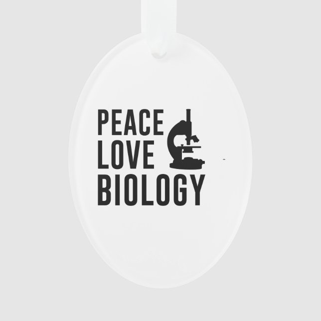 FriedensLiebe-Biologie Ornament (Vorderseite)
