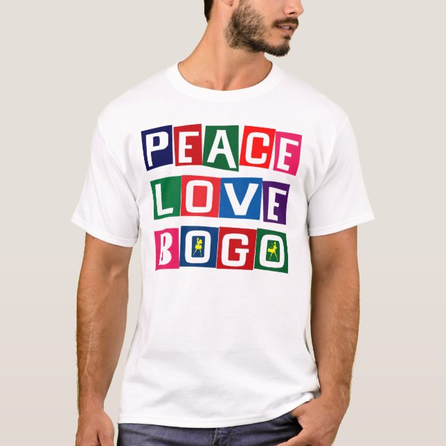 FRIEDENSLiebe BOGO T-Shirt (Vorderseite)