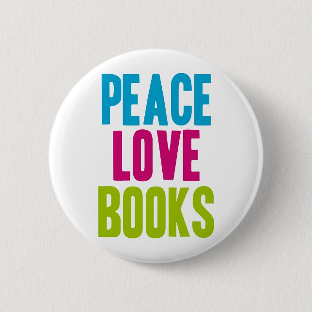 FriedensLiebe-Bücher Button (Vorderseite)