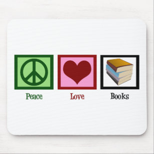 FriedensLiebe-Bücher Mousepad