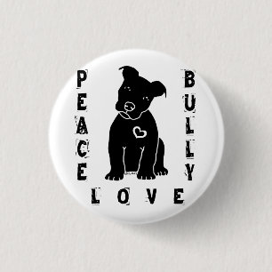 FriedensLiebe Bully© Knopf Button