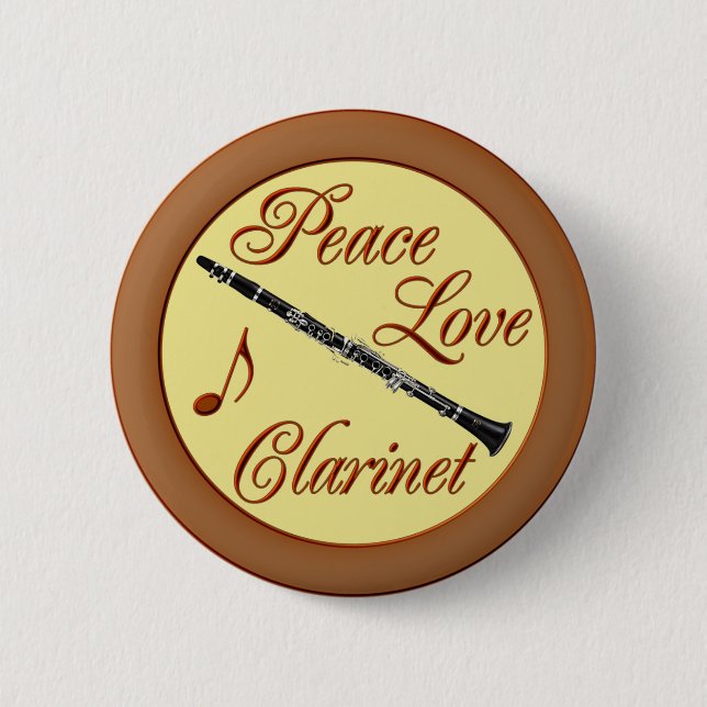 FRIEDENSLiebe-CLARINET Button (Vorderseite)