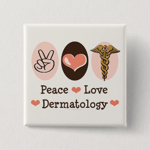 FriedensLiebe-Dermatologie-Knopf Button