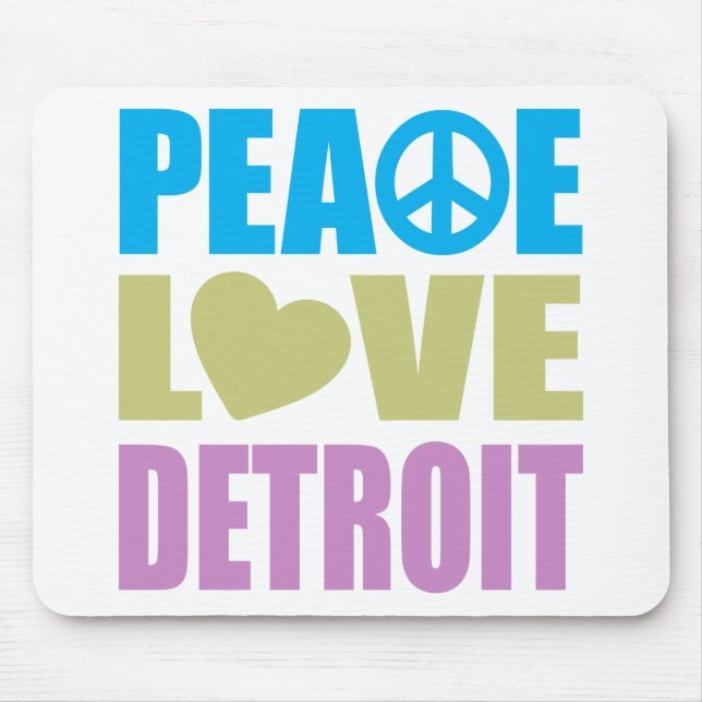 FriedensLiebe Detroit Mousepad (Vorne)