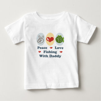 FriedensLiebe, die mit Vati-Säuglings-T-Shirt Baby T-shirt