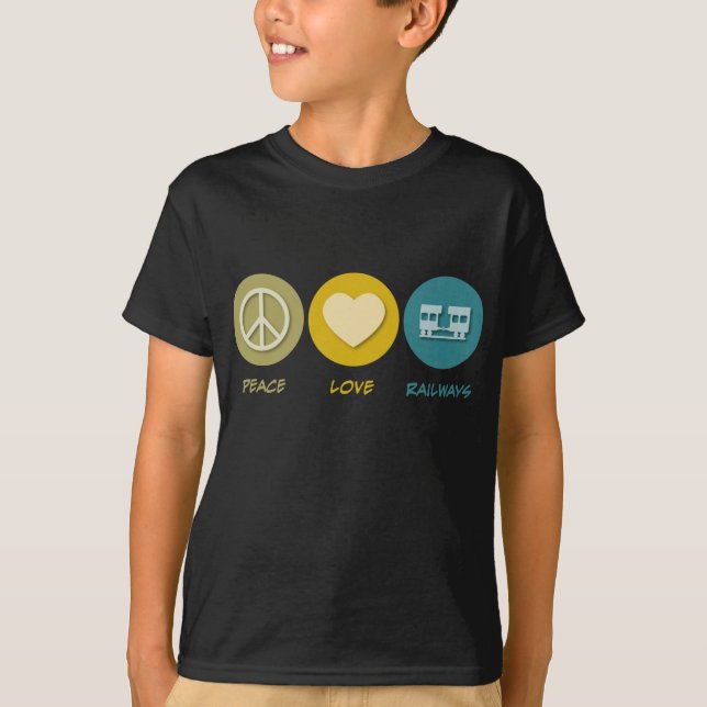 FriedensLiebe-Eisenbahnen T-Shirt (Vorderseite)